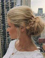 Fryzury Długie Na co dzień Proste Upięcie Blond - 3033833