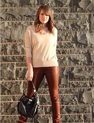 Moda Spodnie Skórzane - 1527527