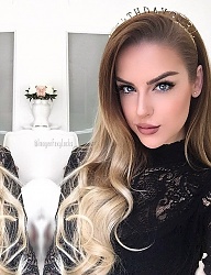 Fryzury Długie Na co dzień Kręcone Rozpuszczone Blond - 2985114