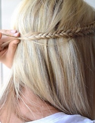 Fryzury Długie Na co dzień Proste Warkocze Blond - 2119864
