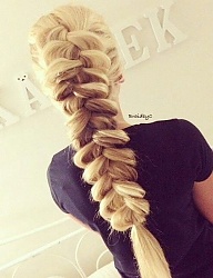 Fryzury Długie Na co dzień Proste Warkocze Blond - 3062880