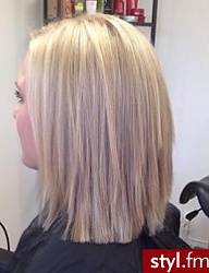 Fryzury Średnie Na co dzień Proste Rozpuszczone Blond - 2438303
