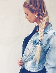 Fryzury Długie Na co dzień Proste Warkocze Blond - 3089029