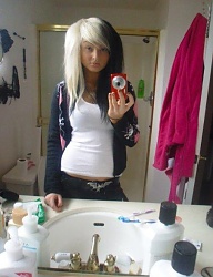 Fryzury Długie Alternatywne EMO Blond - 1524217