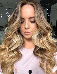 Fryzury Długie Na co dzień Kręcone Rozpuszczone Blond - 3273803