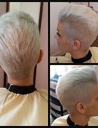 Fryzury Krótkie Na co dzień Proste Irokez damski Blond - 2833034
