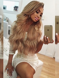 Fryzury Długie Na co dzień Proste Rozpuszczone Blond - 3037929
