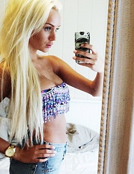 Fryzury Długie Na co dzień Proste Rozpuszczone Blond - 2106453