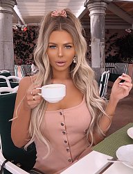 Fryzury Długie Na co dzień Kręcone Upięcie Blond - 3274417