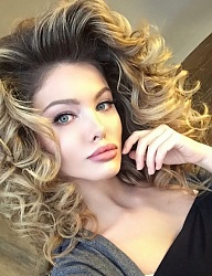 Fryzury Średnie Na co dzień Kręcone Rozpuszczone Blond - 3085038