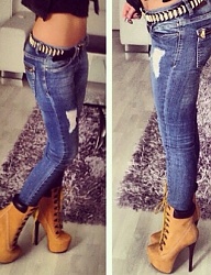 Moda Spodnie Jeansy - 2498361