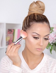 Fryzury Średnie Na co dzień Proste Upięcie Blond - 2853147