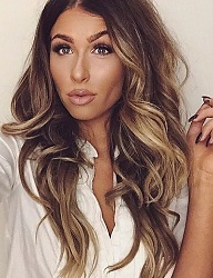 Fryzury Długie Na co dzień Kręcone Rozpuszczone Blond - 3077382