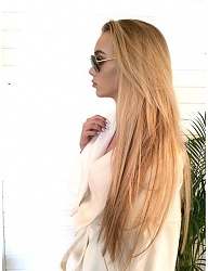 Fryzury Długie Na co dzień Proste Rozpuszczone Blond - 2971051