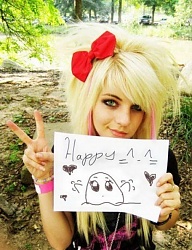 Fryzury Długie Alternatywne EMO Blond - 1304592