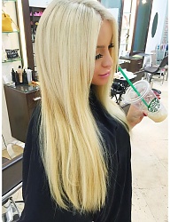 Fryzury Długie Na co dzień Proste Rozpuszczone Blond - 3029210