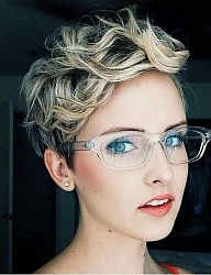Fryzury Krótkie Na co dzień Kręcone Rozpuszczone Blond - 2943132