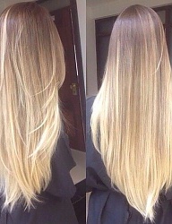 Fryzury Długie Na co dzień Proste Rozpuszczone Blond - 3009945