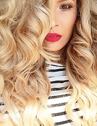 Fryzury Długie Na co dzień Kręcone Rozpuszczone Blond - 3184055