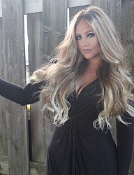 Fryzury Długie Na co dzień Kręcone Rozpuszczone Blond - 3077558