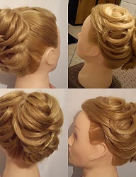 Fryzury Długie Ślubne Proste Upięcie Blond - 2932295