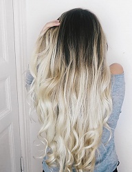 Fryzury Długie Na co dzień Kręcone Rozpuszczone Blond - 3215742