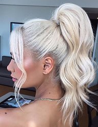 Fryzury Długie Na co dzień Kręcone Upięcie Blond - 3273628