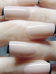 Paznokcie Żel French Kwadratowe - 2715946