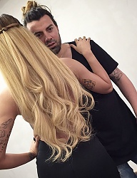 Fryzury Długie Na co dzień Kręcone Upięcie Blond - 3016680