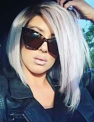 Fryzury Średnie Na co dzień Proste Rozpuszczone Blond - 3062602