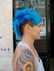 Fryzury Męskie Krótkie Alternatywne Punk Rock Kolorowe - 1489409