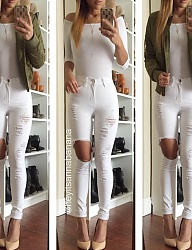 Moda Spodnie Jeansy - 3075660