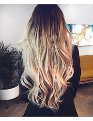 Fryzury Długie Na co dzień Proste Rozpuszczone Blond - 3090458