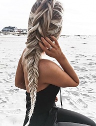 Fryzury Długie Na co dzień Proste Warkocze Blond - 3132364