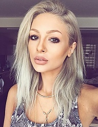 Fryzury Średnie Na co dzień Proste Rozpuszczone Blond - 3006675