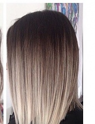 Fryzury Średnie Na co dzień Proste Rozpuszczone Blond - 3073588
