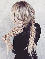 Fryzury Długie Na co dzień Proste Warkocze Blond - 3233410