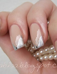 Paznokcie Naturalne French Kwadratowe - 1551309