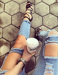 Moda Spodnie Jeansy - 2606202