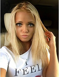 Fryzury Średnie Na co dzień Proste Rozpuszczone Blond - 2386653