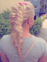 Fryzury Długie Na co dzień Proste Warkocze Blond - 3026802