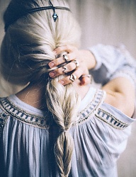 Fryzury Długie Na co dzień Proste Warkocze Blond - 3157010