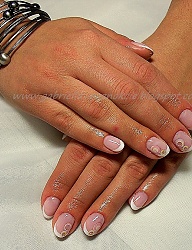 Paznokcie Naturalne French Migdałki - 2607635