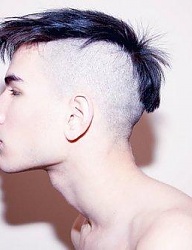 Fryzury Męskie Krótkie Alternatywne Punk Rock Czarne - 1130229