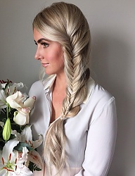 Fryzury Długie Na co dzień Proste Warkocze Blond - 2993895