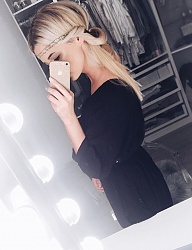 Fryzury Średnie Na co dzień Proste Upięcie Blond - 3082055