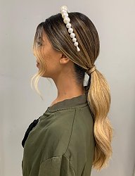 Fryzury Długie Na co dzień Kręcone Upięcie Blond - 3273508