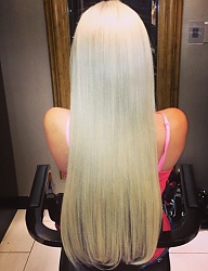 Fryzury Długie Na co dzień Proste Rozpuszczone Blond - 2121390