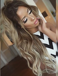 Fryzury Długie Na co dzień Kręcone Rozpuszczone Blond - 3078368