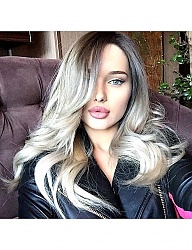 Fryzury Średnie Na co dzień Kręcone Rozpuszczone Blond - 3122031